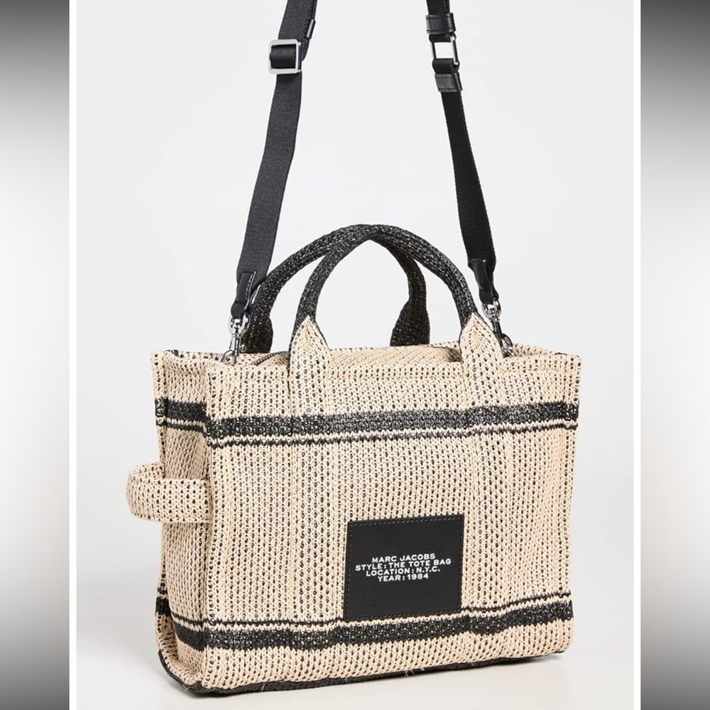Marc Jacobs Women's The Straw Jacquard Tote Bag - Picture 4 of 12
